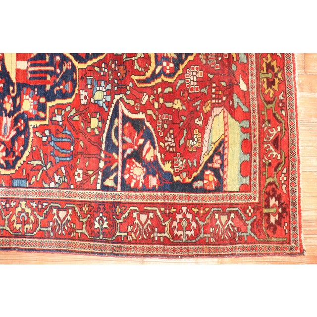 Antique Persian Sarouk Ferehan Scatter Rug - 3'5" x 4'10" For Sale In New York - Image 6 of 10