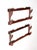 Brown Mid-Century Wooden Gun Rack Pair For Sale - Image 8 of 17