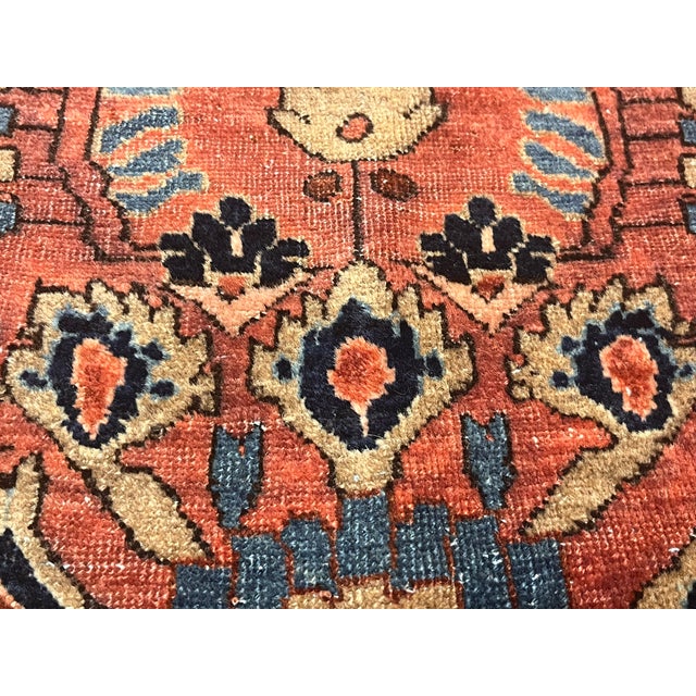 Textile Antique Persian Sarouk Rug 2'8" X 5’0" For Sale - Image 7 of 8