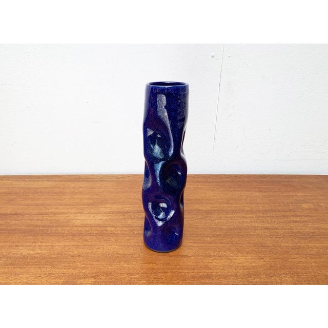 Mid-Century Pottery Vase with Organic Shape from BKW Böttger Keramik Wandsbek, Hamburg, Germany, 1960s For Sale - Image 9 of 18