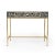 Perilla Bone Inlay Writing Desk, Black & White, Gold For Sale - Image 10 of 10