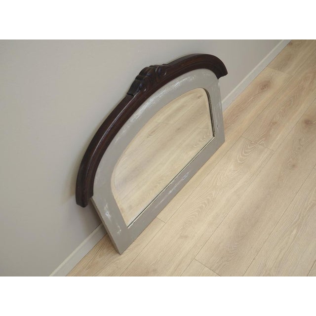 Wood Danish Mirror in Oak Frame, 1960s For Sale - Image 7 of 16