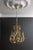 Hollywood Regency Style Floral Painted Metal Four-Light Chandelier, France For Sale - Image 6 of 18