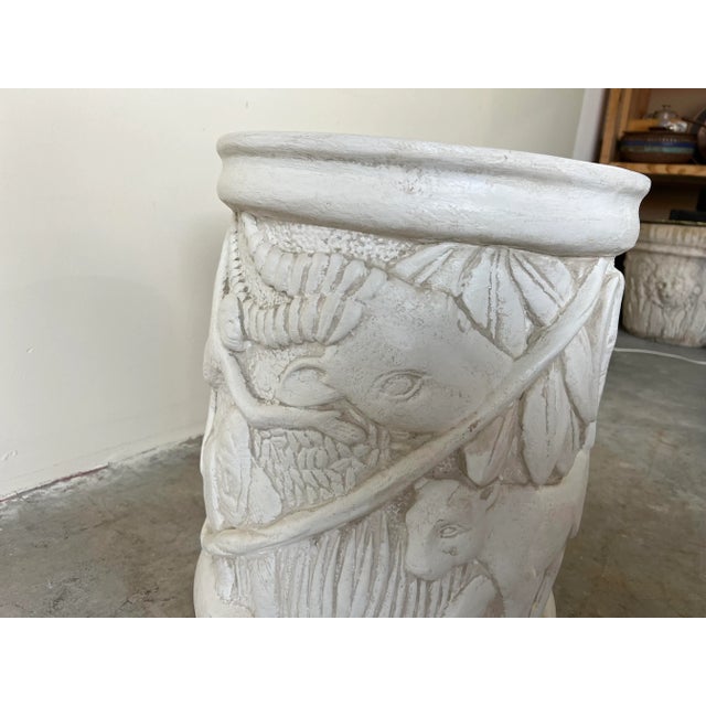 Hollywood Regency Safari - Jungle Animal Pattern Plaster Round Side ...