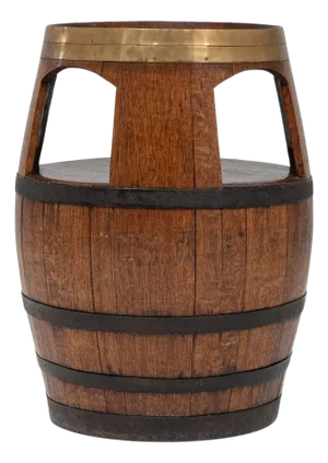 20th Century French Wooden Barrel Table