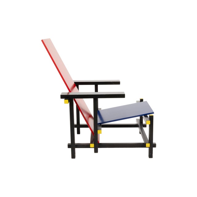 The Red and Blue Chair by Gerrit Rietveld for Cassina is one of the most iconic expressions of early modern design....