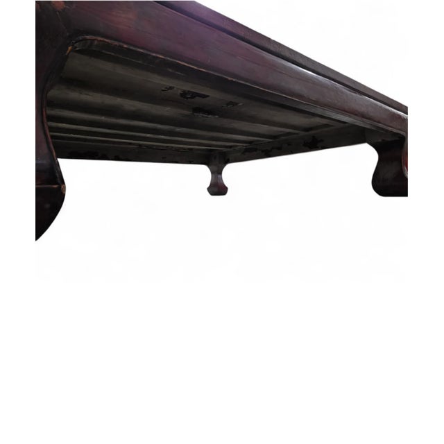 Brown Antique Shanxi Province Chinese Elwood Oversized Coffee Table For Sale - Image 8 of 8