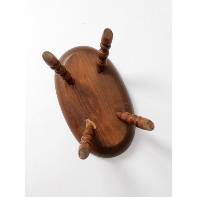 Vintage Early American Style Footstool For Sale - Image 13 of 13