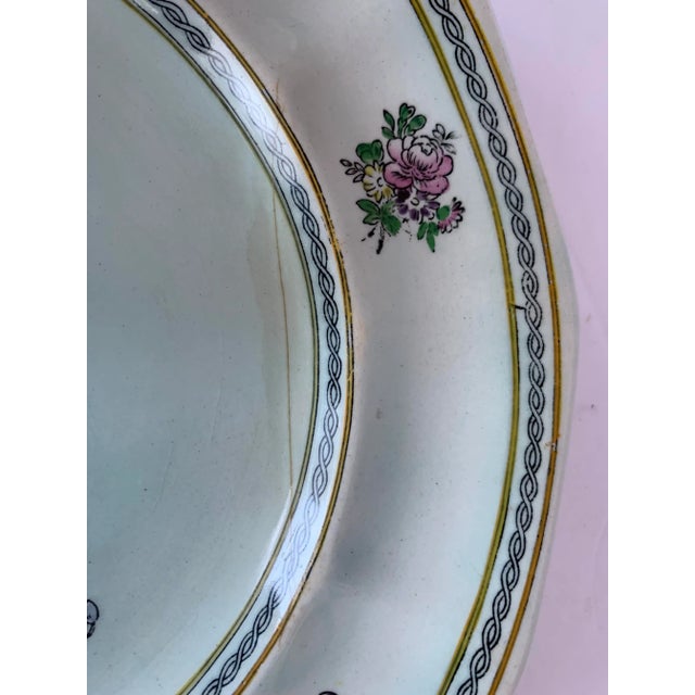 Vintage English Calyx Ware 'Nanking' Pattern by William Adams China, Luncheon Plates- Set of 6 For Sale - Image 9 of 12