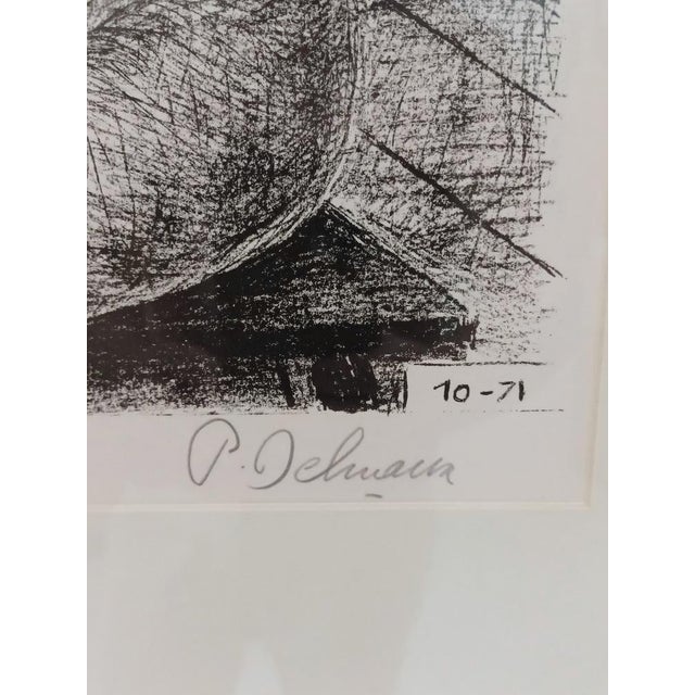 Modern Paul Delvaux, La Fenetre, 1971, Lithograph For Sale - Image 3 of 4