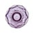 Japanese Irice Cut Glass Perfume Bottle, Purple Alexandrite Tone, 4.75" For Sale - Image 12 of 13