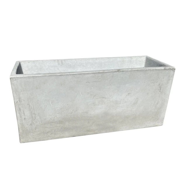 Modern Cement Planter Box For Sale - Image 4 of 4