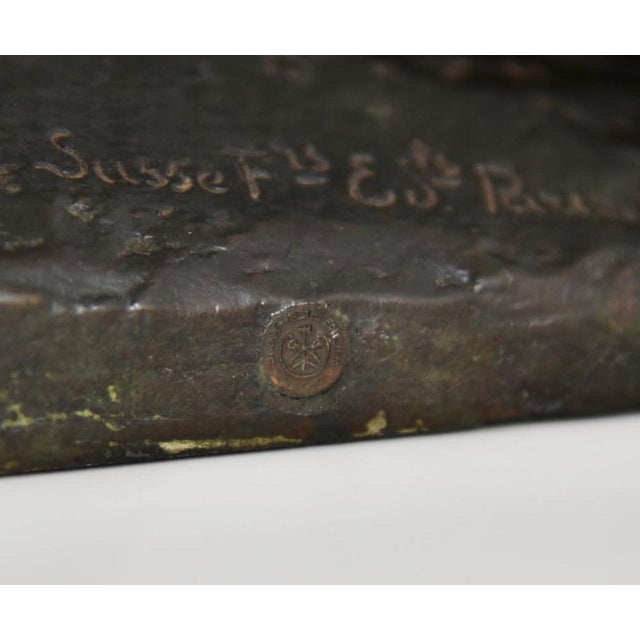 Art Deco Bronze Panther Sculpture by André Vincent Becquerel, Susse Frères Foundry, 1925 For Sale - Image 10 of 15