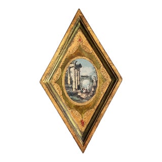 Made on Italy Mid-Century Florentine Wall Art For Sale
