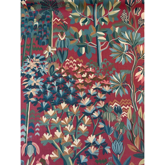 Thibaut Large Botanical Graphic Print 6 Yards F912044 Alpine Sunbaked Fabric Brand Thibaut Fabric Book / Collection Vista...