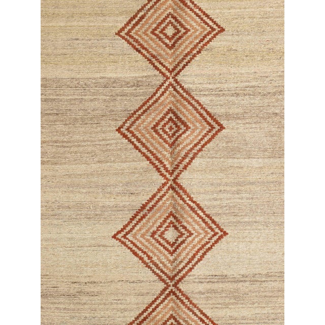 Tribal Late 20th Century Hand-Knotted Sumak-Style Rug 5'0" X 8'2" For Sale - Image 3 of 4