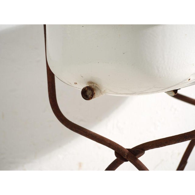 Bathtub in Enamelled Iron, Central Europe, 1950 For Sale - Image 11 of 14