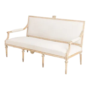18th Century Swedish Gustavian Period Sofa Bench in Original Patina