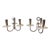 Pair of Mid 20th Century Tommi Parzinger Candle Holders Silver Plated Candelabra For Sale