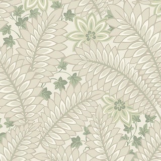 Sample - Borastapeter Hidden Ivy Wallpaper in Parchment For Sale
