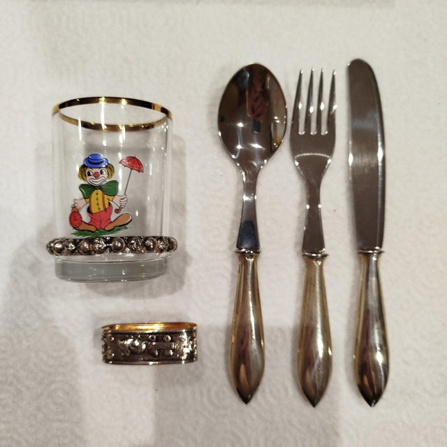 Silver Set of Cutlery, Set of 6 For Sale - Image 4 of 6