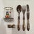 Silver Set of Cutlery, Set of 6 For Sale - Image 4 of 6