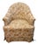 Vintage Mid Century Style Tufted Printed Upholstered Barrel Back Chairs - Pair For Sale - Image 4 of 12