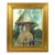 Modernist Painting in Good Giltwood Cassetta Frame Signed For Sale