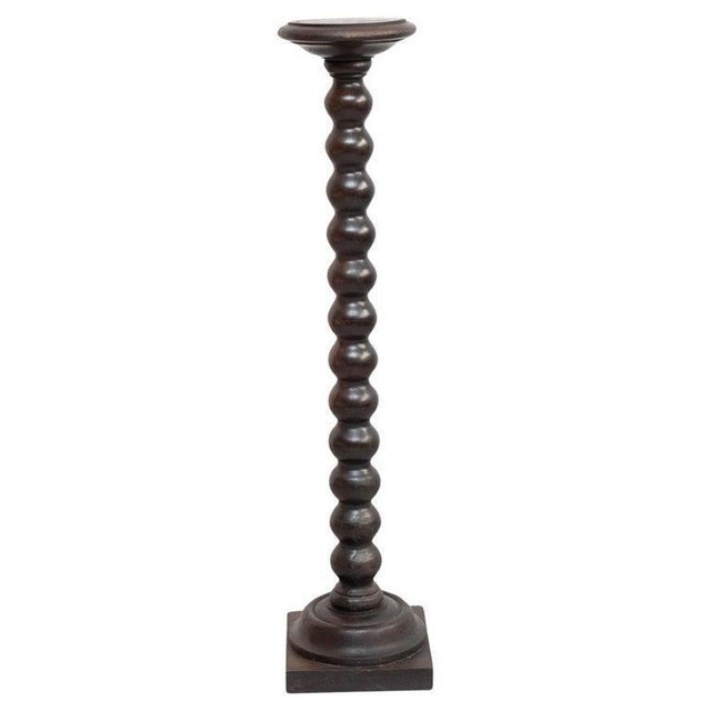 Mid-Century Modern Spanish Wooden Pedestal, 1950 For Sale - Image 16 of 18