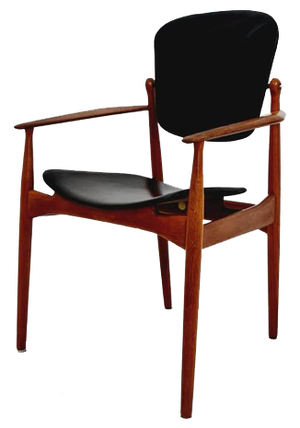 Danish Teak and Leather Chair by Arne Vodder for France & Daverkosen, 1960s