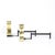 Mid-Century Modern Mid-Century Modernist Scroll Form Andirons in Polished Brass For Sale - Image 3 of 10