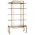 Gorgeous gilt iron and mirrored etagere by Villa & House (formerly Bungalow 5). A discontinued style. Heavy, well made...