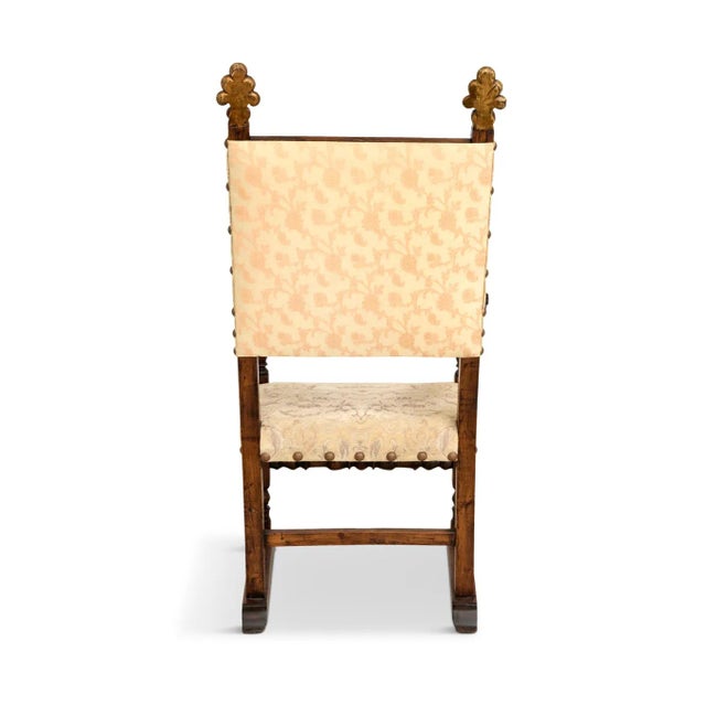 Wood 18th Century Iberian Oak Armchair For Sale - Image 7 of 8