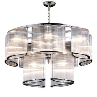 Collection Nettuno Chandelier in Metal and Glass by Jago For Sale
