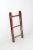 Rustic Vintage 3 Rung Red Picking Ladder For Sale - Image 3 of 12