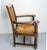 Set of Mid-Century Spanish Beech and Straw Armchairs, 1940s For Sale - Image 9 of 15