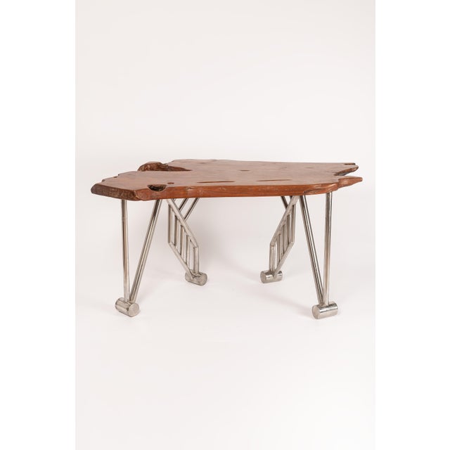 Vintage Desk in Wood and Metal, Europe, 1980s For Sale - Image 14 of 14
