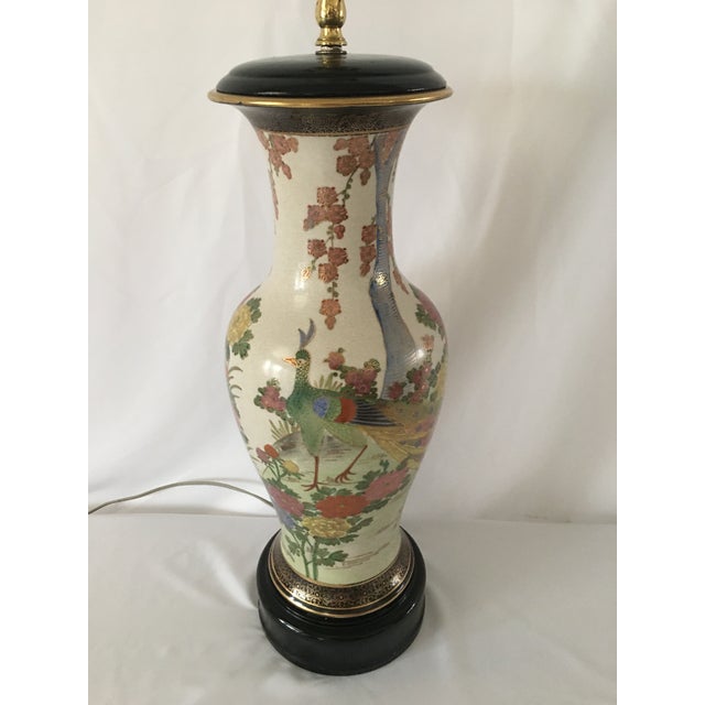 Vintage Asian Peacock Table Lamp Chairish