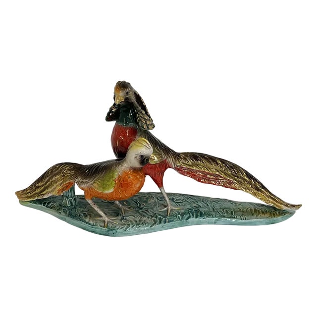 Large Ceramic Pheasant Figure, Italy, 1950s For Sale