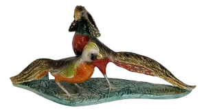 Large Ceramic Pheasant Figure, Italy, 1950s