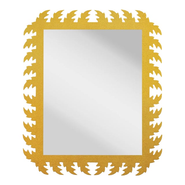 Fleur Home Audubon Rectangle Mirror in Gold Leaf, 38x48 For Sale
