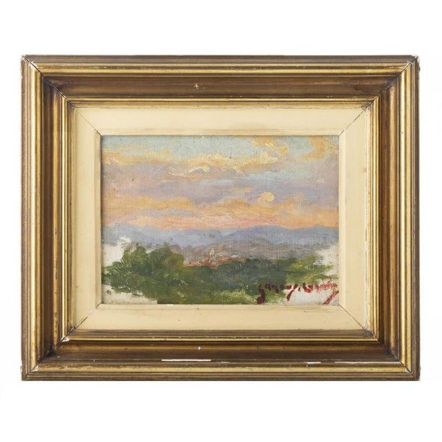 Carlos Ramos, Landscape, 20th Century, Oil Painting For Sale - Image 6 of 6