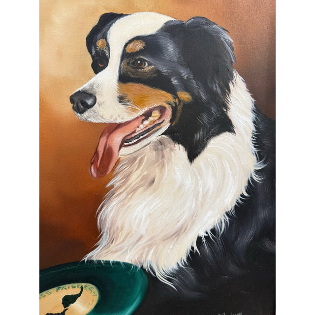 Original Bushman Dog Portrait, Framed, 1989 For Sale - Image 9 of 10