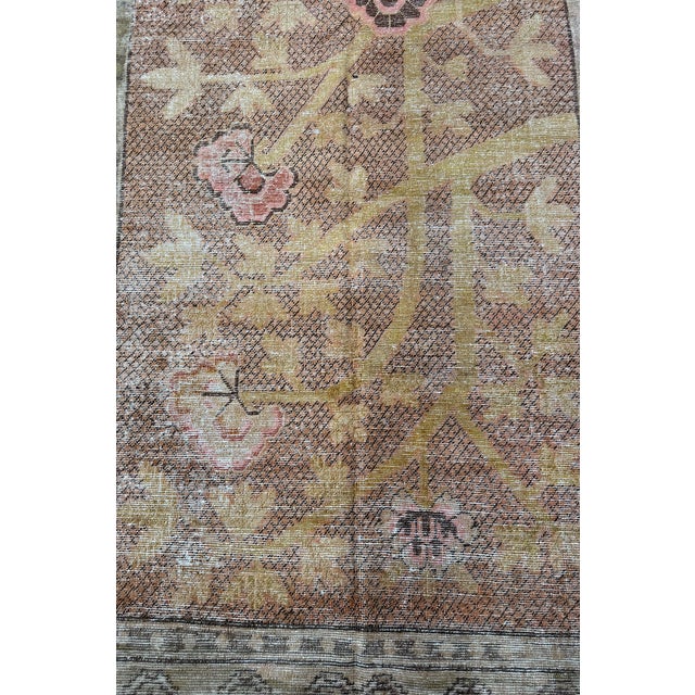 1900s Antique Samarkand Botanical Rug - 8'1