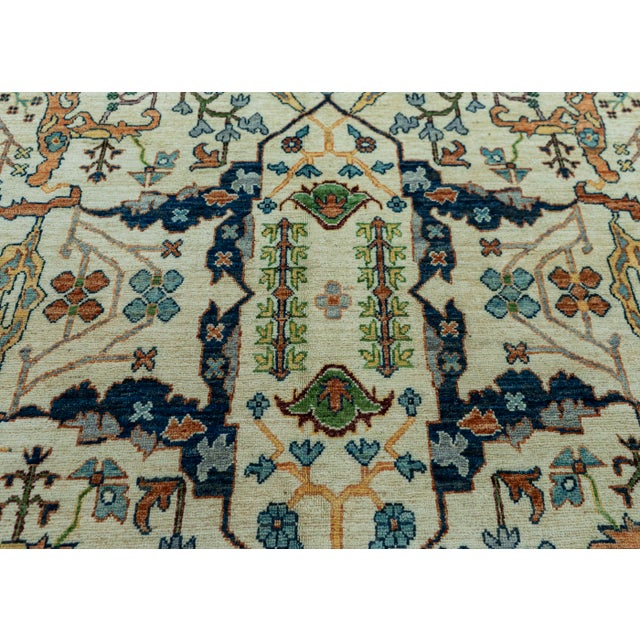 Early 21st Century Oriental Hand Knotted Rug 9'1" x 11'5" #20647 For Sale - Image 5 of 8