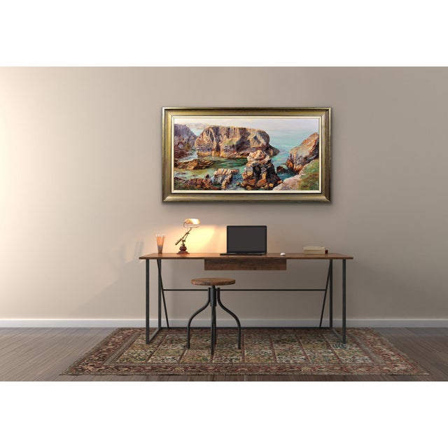 Nancy Bailey, Low Tide on the Minnows, Cornwall, 1972, Impasto Oil Painting, Framed For Sale - Image 12 of 17