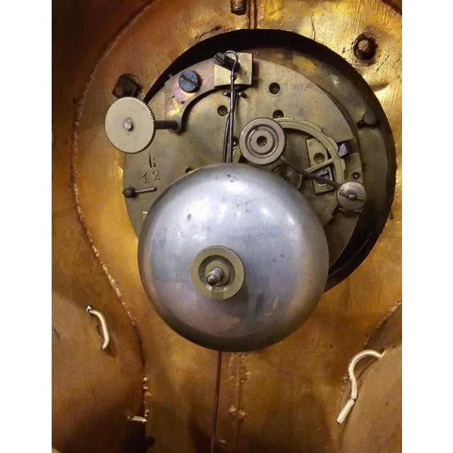 Antique French Louis XV Rocaille Style Mantle Clock For Sale - Image 11 of 13