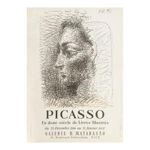 1958 Pablo Picasso Matarasso Gallery Exhibition Poster