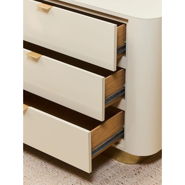 Six Drawer Post Modern Dresser For Sale - Image 4 of 12