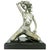 1970's Style Erotic Chromed Bronze Kneeling Nude Statue For Sale - Image 9 of 9